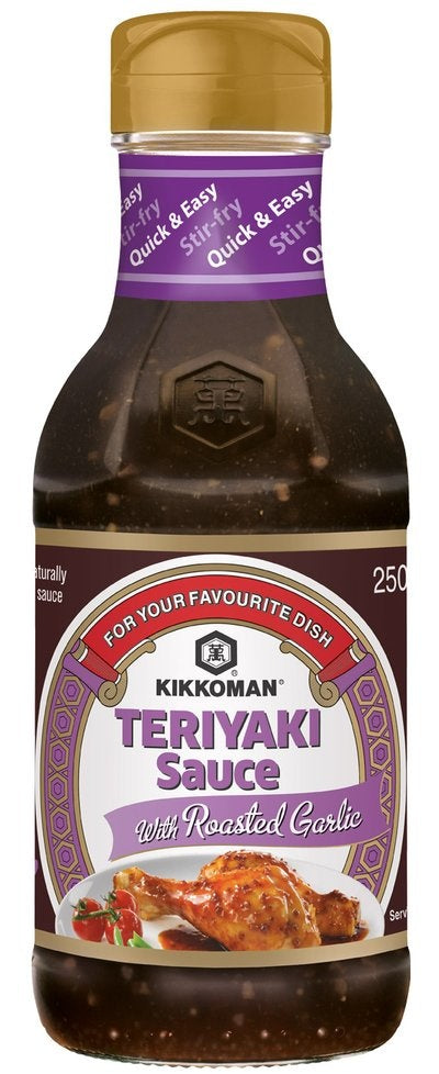 Kikkoman Teriyaki Sauce Roasted Garlic 250 ml