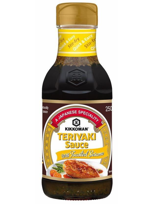 kikkoman teriyaki sauce with roasted sesame 250ml