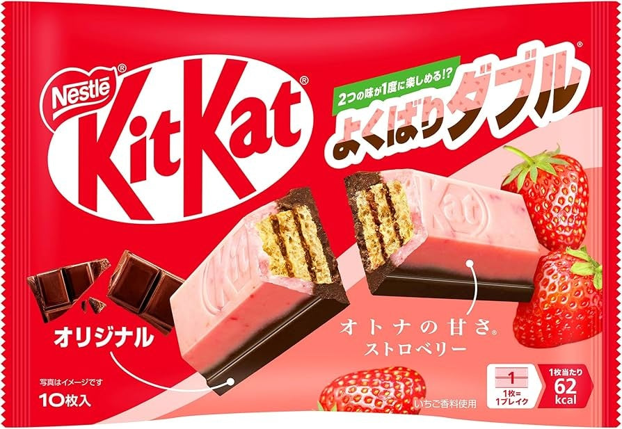 Kit Kat Mini Double Strawberry & Choco 10 pieces - 116g