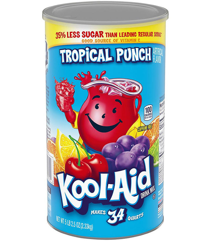 Kool Aid Tropical Punch 5lb - 2.33kg (34 quarts)