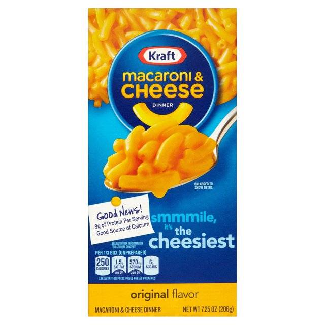 Kraft macaroni and cheese 206g