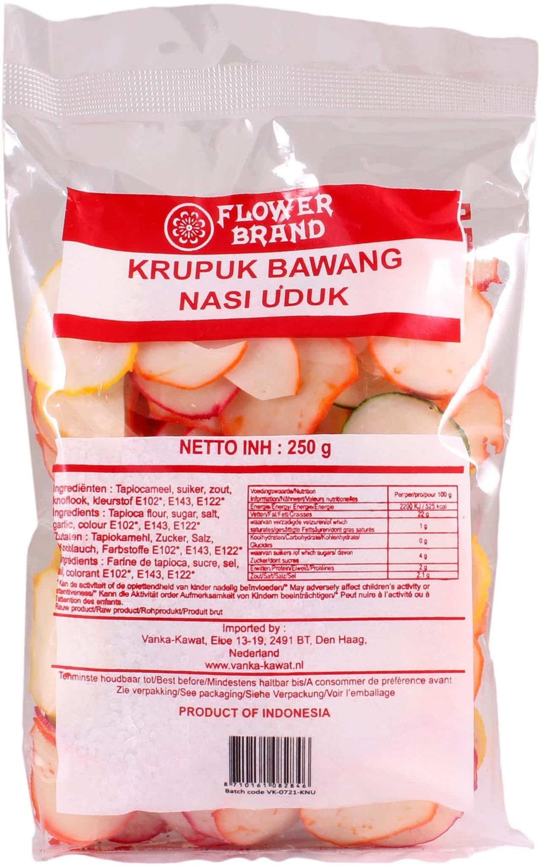 Krupuk Bawang Nasi Uduk 250g Flower Brand