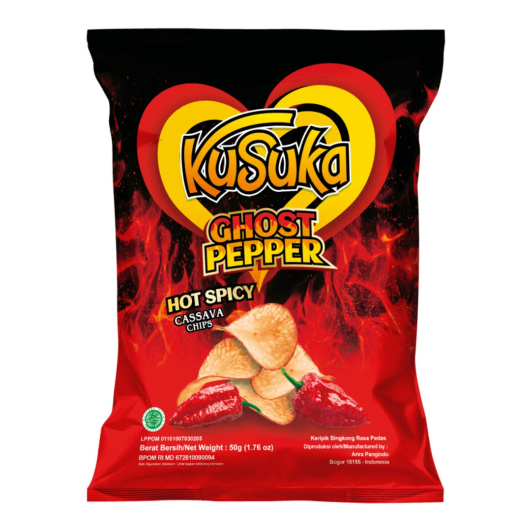 Kusuka Cassava Chips Ghost pepper 50g