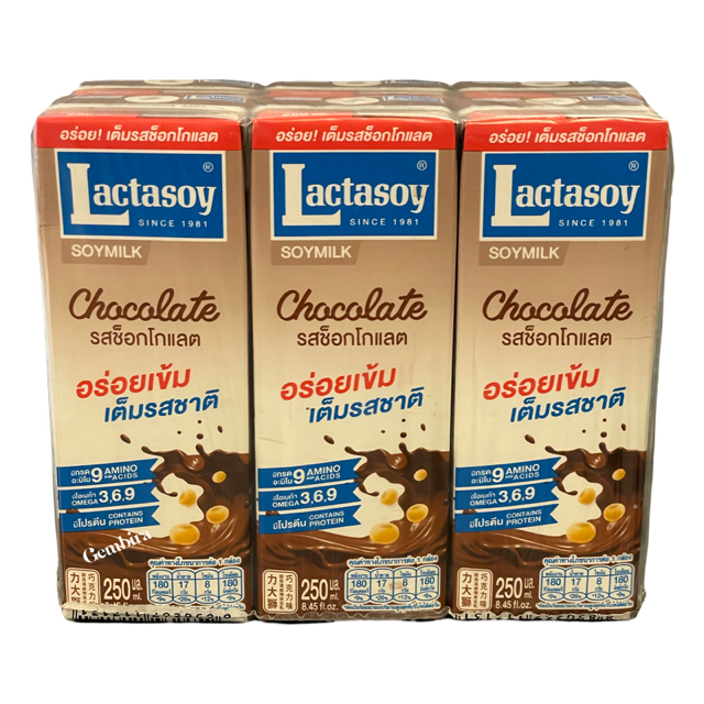 lactasoy soy milk chocolate 250ml - 6 pack