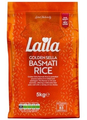 laila Golden Sella Basmati Rice 5 kg