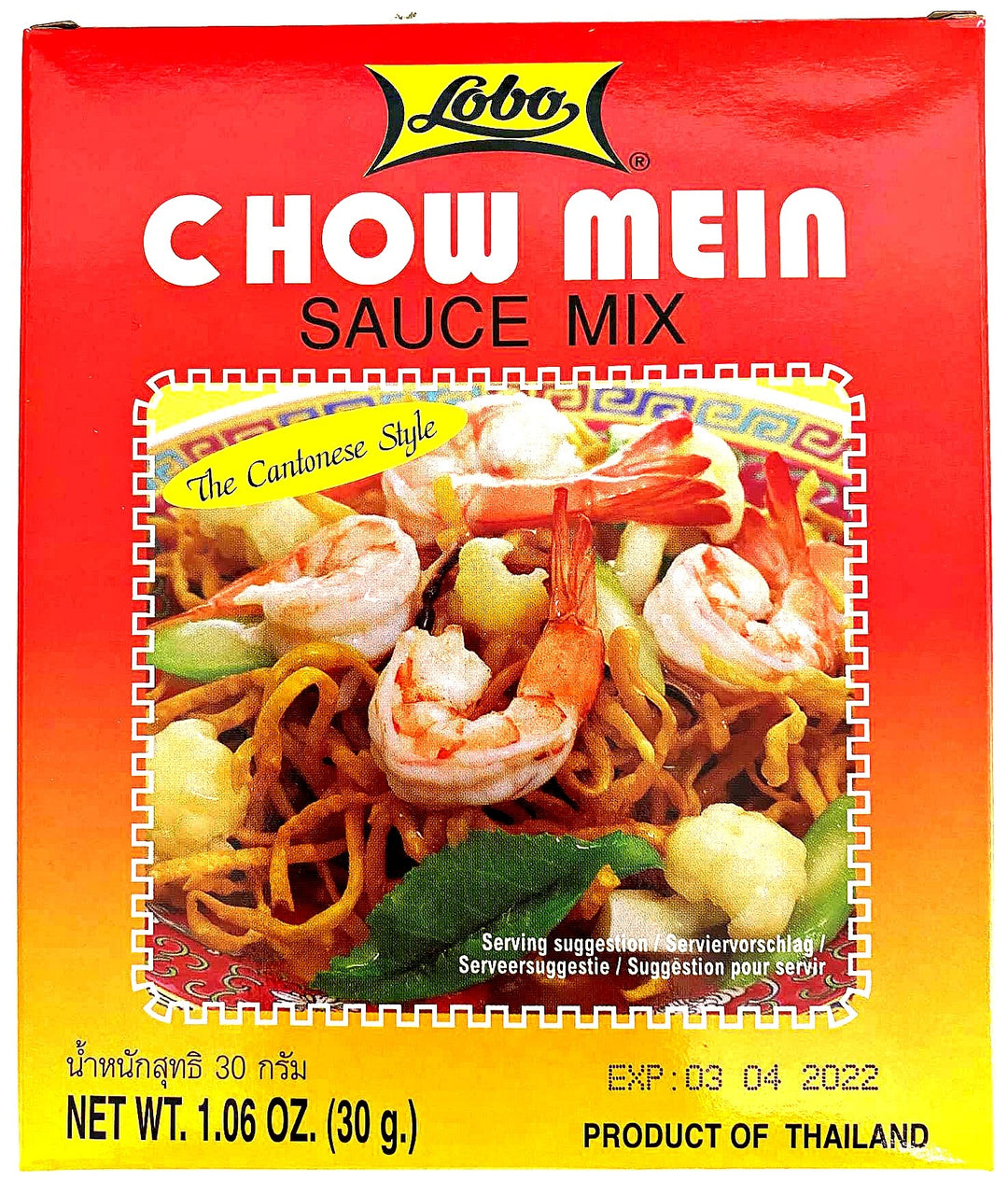 lobo chow mein sauce mix 30gr