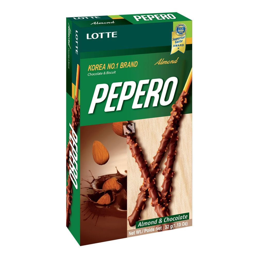 Pepero Almond & Chocolate 32g Lotte