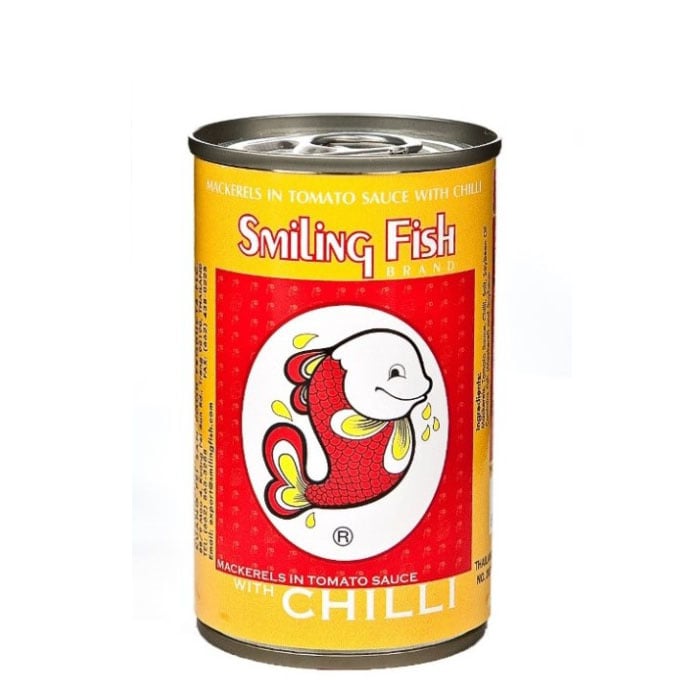 mackerels in tomato sauce with chilli 155g Smiling Fish