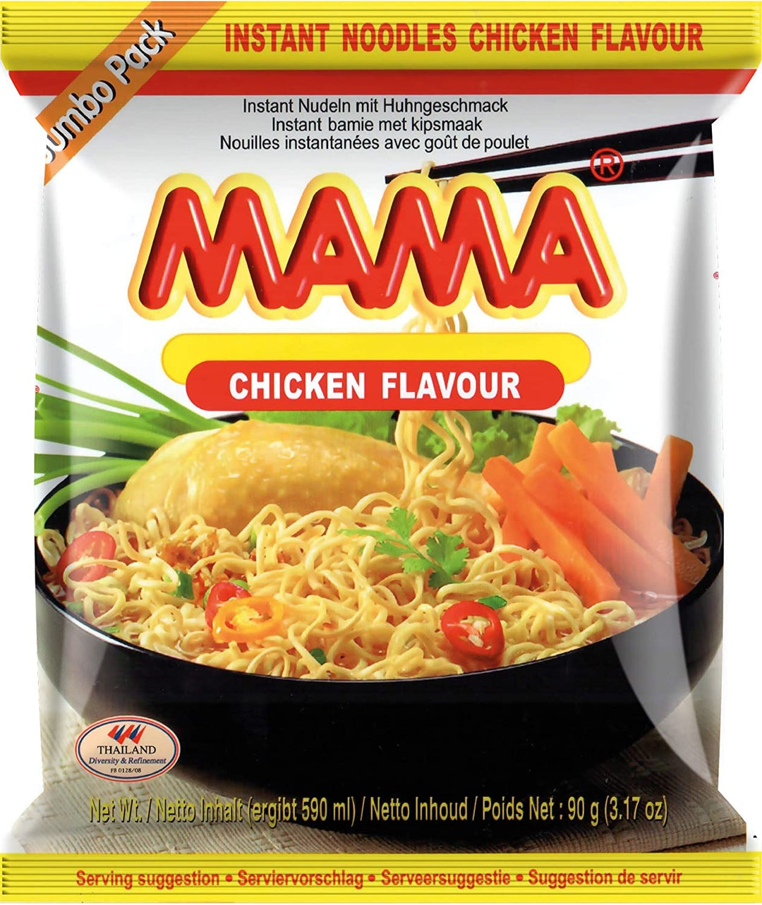 Mama Chicken Noodle 90g Jumbo Pack