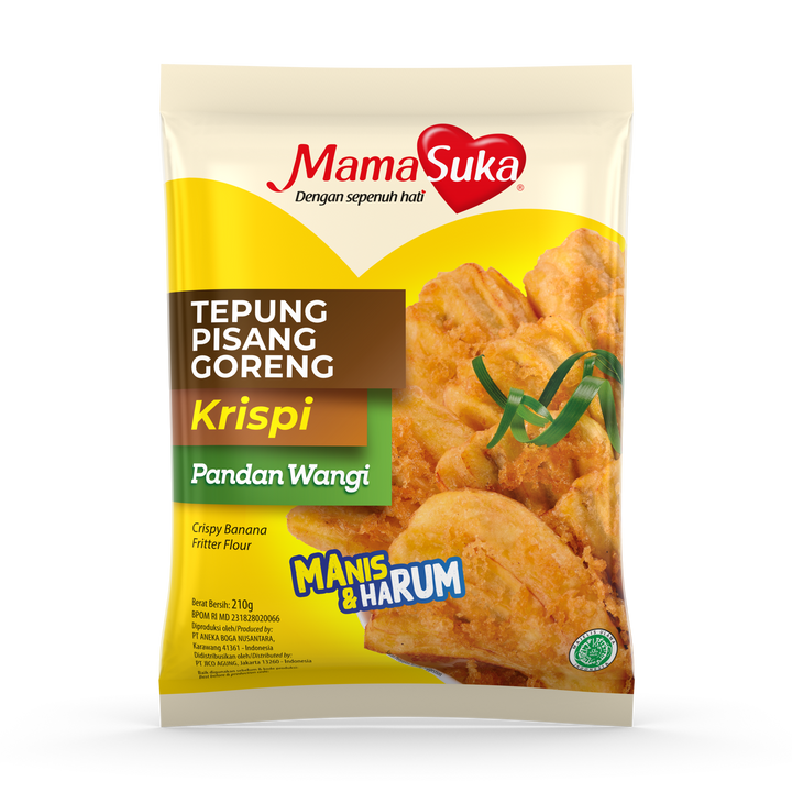 mama suka tepung pisang goreng pandan 210g
