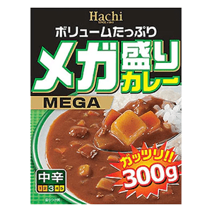 Mega Mori Instant Curry Mild Hot 300g Hachi - Green Label