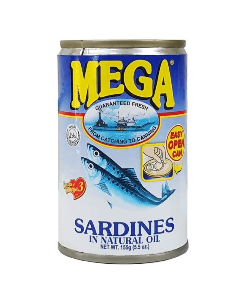 Mega Sardines in natural oil 155g