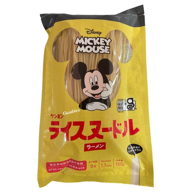 Mickey Mouse Rice Noodle 1.7mm - 150g Yellow label - Kenmin Foods