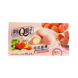 Mico Mochi Strawberry flavor cream 8 pieces - 80g