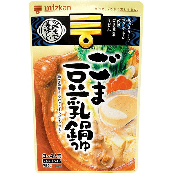 mizkan Tonyu nabe tsuyu base Tonyu 750g hot pot base - beige black pack