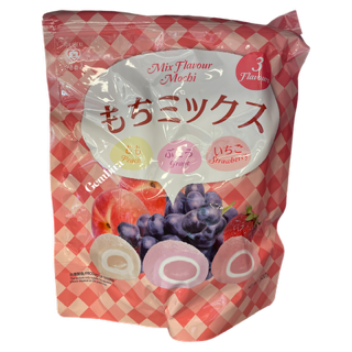 Mochi 3 Flavors Peach, Grape, Strawberry 510g Q in bag