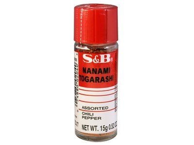 Nanami Togarashi Chili Pepper 7 spice powder s & b 15gr pot