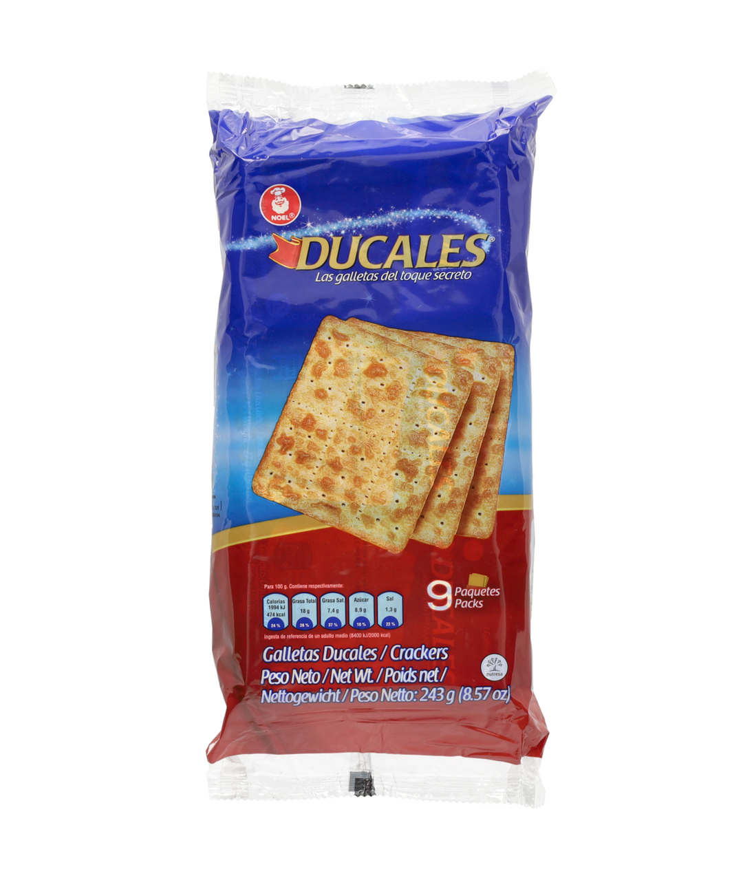 Noel Ducales Crackers Las Galletas 243g 8.57 oz (9packs)