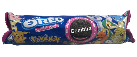 Oreo Strawberry Pokemon Cream Chocolate Sandwich Cookies 119.6g