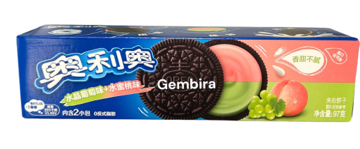 Oreo Grape and Peach Sandwich Cookies 97 Grams