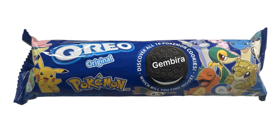 Oreo Original Pokemon Chocolate Sandwich Cookies Vanilla Cream 119.9g