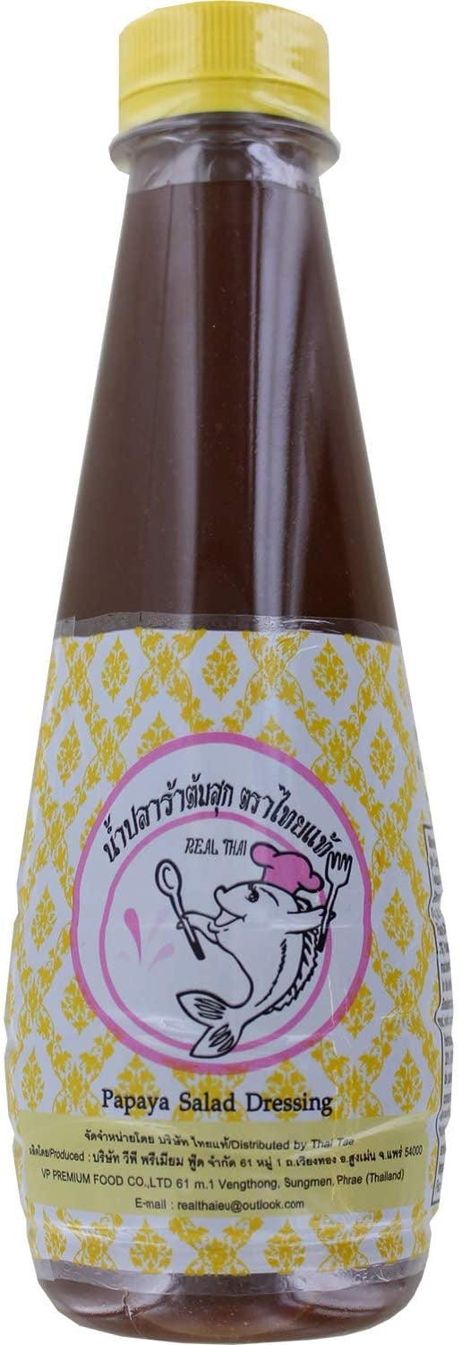 Papaya salad dressing 400ml Thai Tae - yellow label