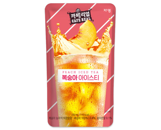 Peach Iced Tea 230ml Cafe Real