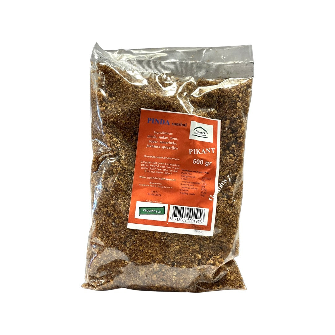 Peanut Sambal Spicy 500g Noori Delicatessen - red label