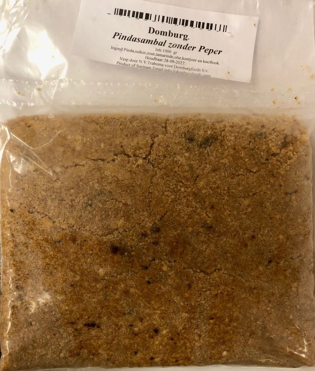 Peanut Sambal without pepper 1000gr - Domburg