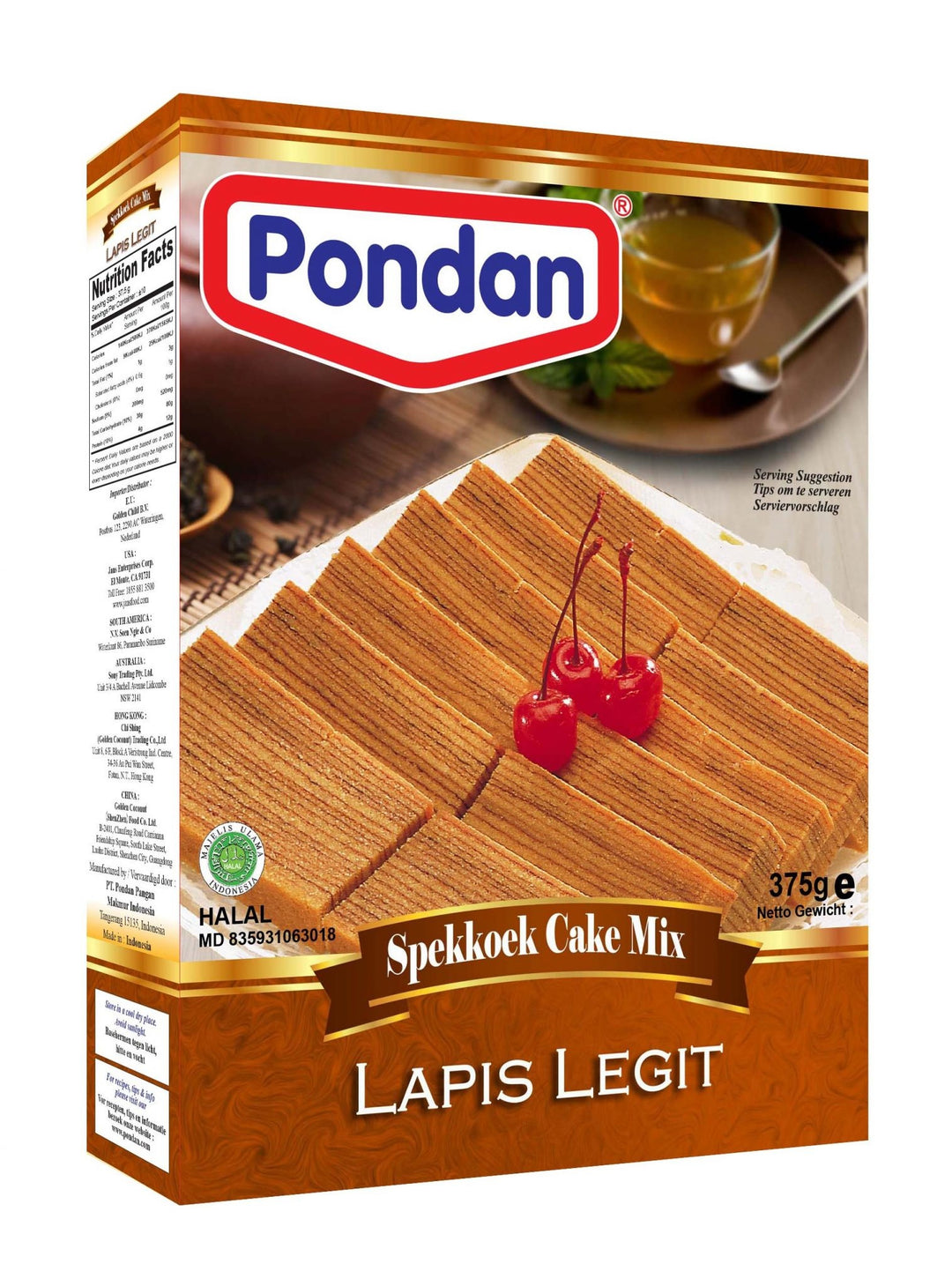 Pondan Spekkoek mix Lapis Legit 400g
