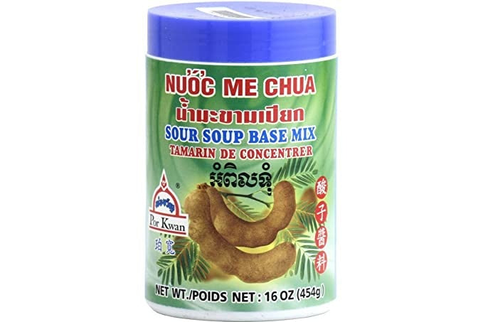 Por Kwan Sour Soup Base - Tamarind paste 16 oz - 454g