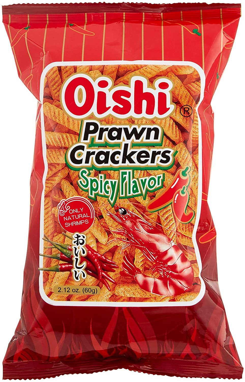Prawn Crackers Spicy 60g Oishi