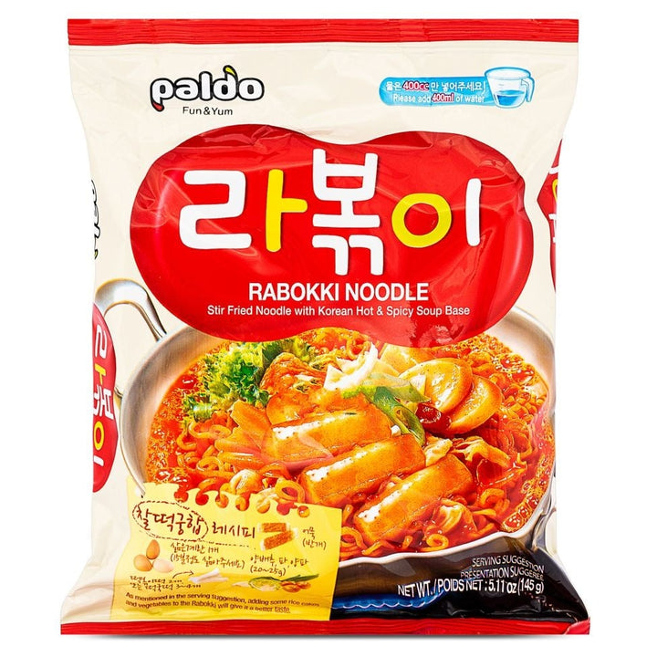 rabokki noodle paldo 4 pack x 145g (580g)