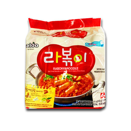 rabokki noodle paldo 4 pack x 145g (580g)