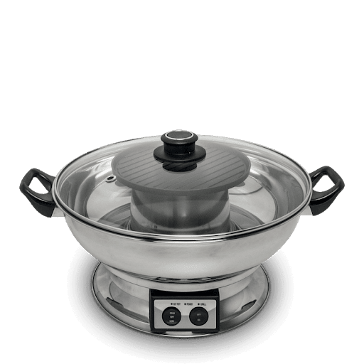 Remo Electric Fondue Pan 3.8ltr Ø30cm with grill plate