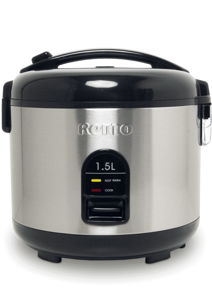 remo rice cooker 1,5 ltr - 700W - 6089401 black & stainless steel