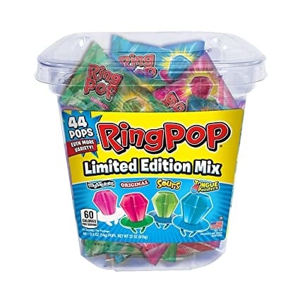 RingPop Candy Jar 44 pcs. - 22oz (616g)