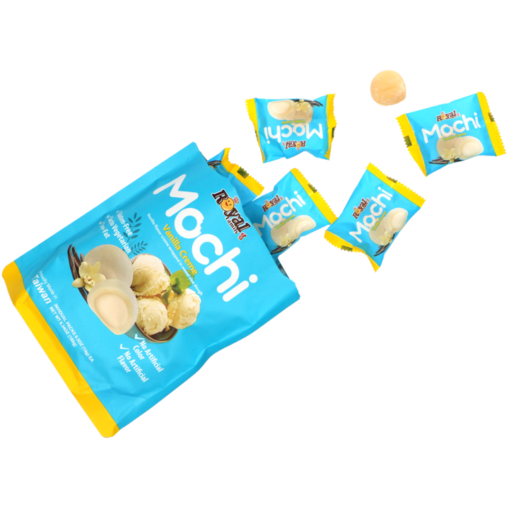 Royal Family Mochi Vanilla Creme 120g - 4.2 oz - 8 pieces
