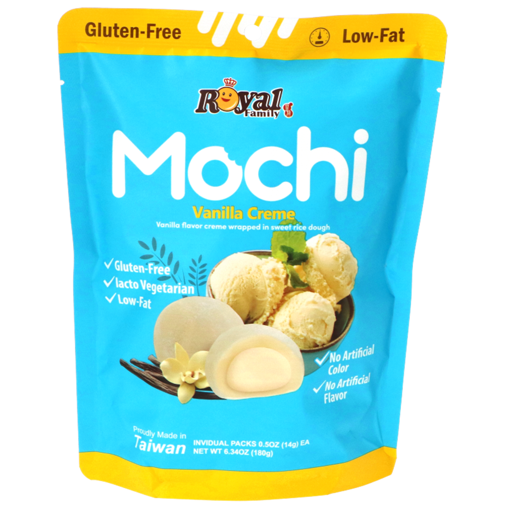 Royal Family Mochi Vanilla Creme 120g - 4.2 oz - 8 pieces