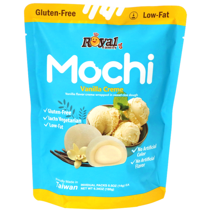 Royal Family Mochi Vanilla Creme 120g - 4.2 oz - 8 pieces