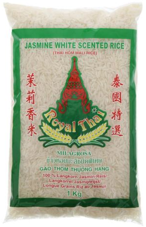 Royal Thai long grain jasmine rice 1kg