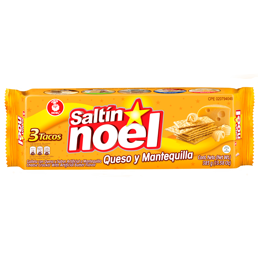 Saltin Noel Cheese Butter Crackers 385g