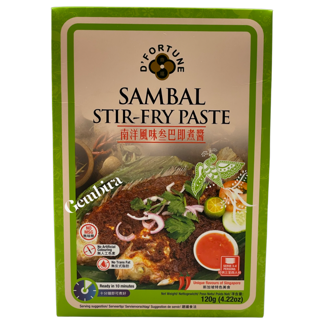 Sambal Stir-Fry Paste 120g D'Fortune