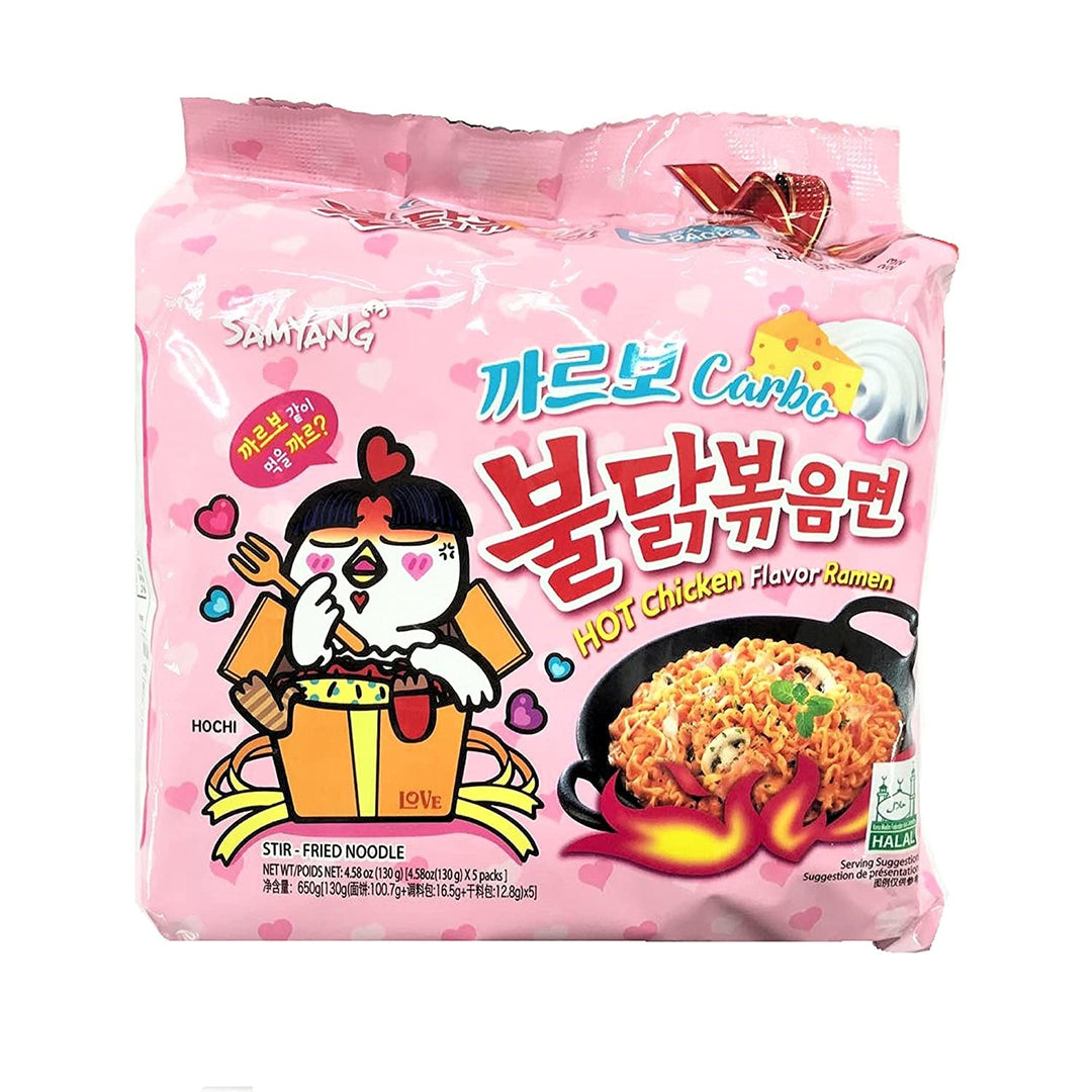 Samyang Carbonara Ramen 5-pack Buldak Hot chicken