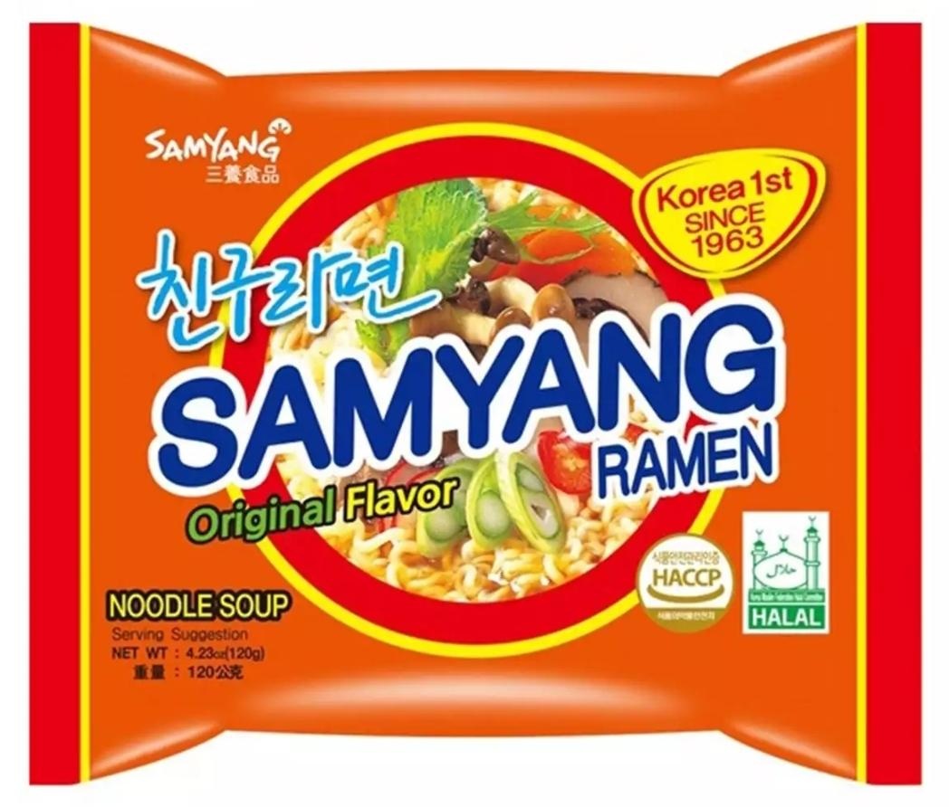 Samyang Ramen Noodle Soup Original since 1963 - orange pack