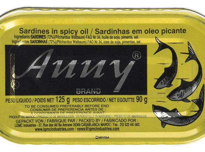 sardines in spicy oil Anny 125g