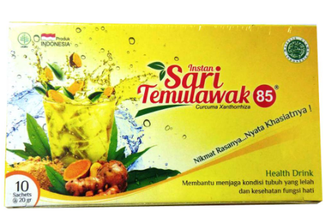 Sari Temulawak 85 - Natural 10 sachets Curcuma Xanthorrhiza
