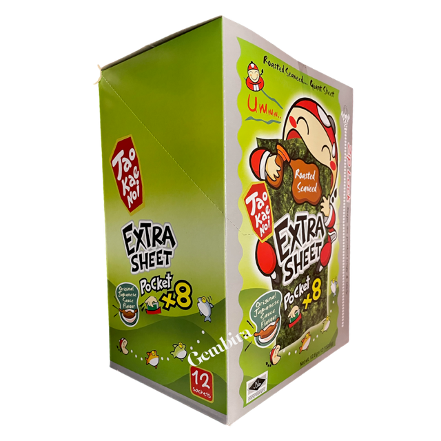 Seaweed Extra Sheets Original 12.8gx 12 Giant Box - Tao Kae Noi
