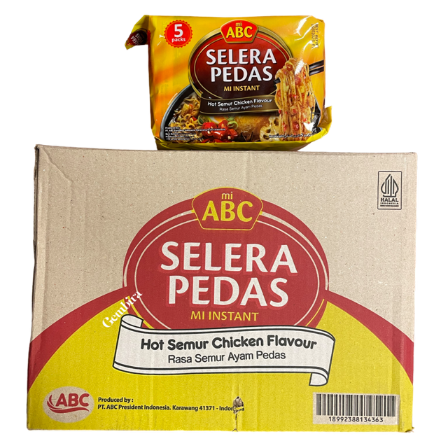 Selera Pedas Mi 40 packs (x70g) 1 box mi ABC - Hot Semur Chicken