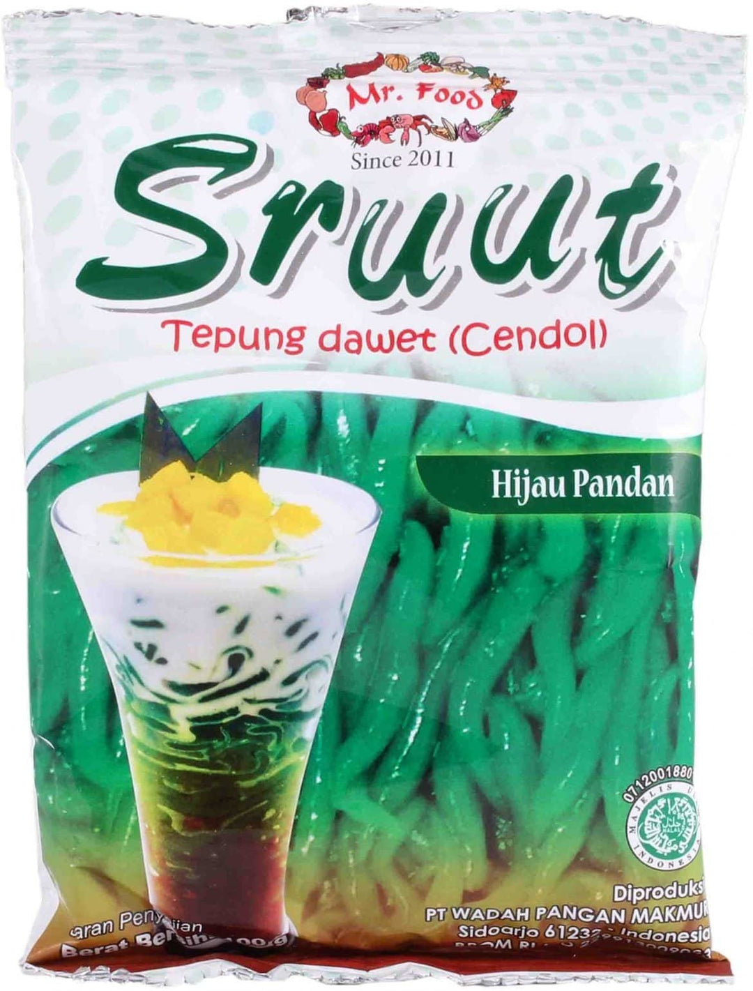Sruut Tepung Dawet Cendol Rasa Pandan 100g